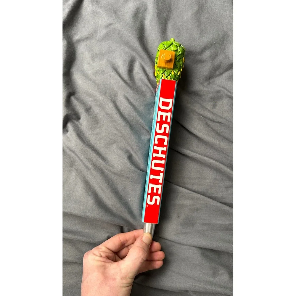 Deschutes Brewery Fresh Squeezed IPA Beer Tap Handle Hop Squeezer Blue